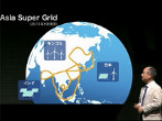 Masayoshi Son presenting the Asia Super Grid