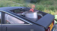 Car with Coffee Gasifier