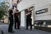 Infront of the MakerBot Store