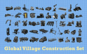 The 50 Farm Machines in the "Civilization Starter Kit" or "Global Village Construction Set"